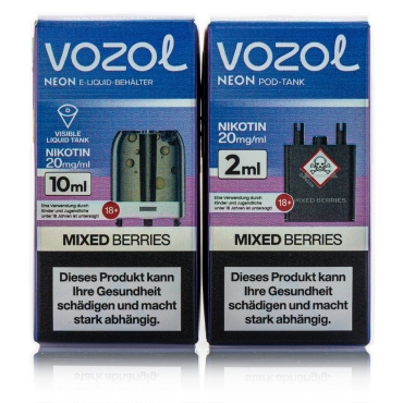 Vozol Neon Plug Max Liquid Pod - Mixed Berries - 20mg