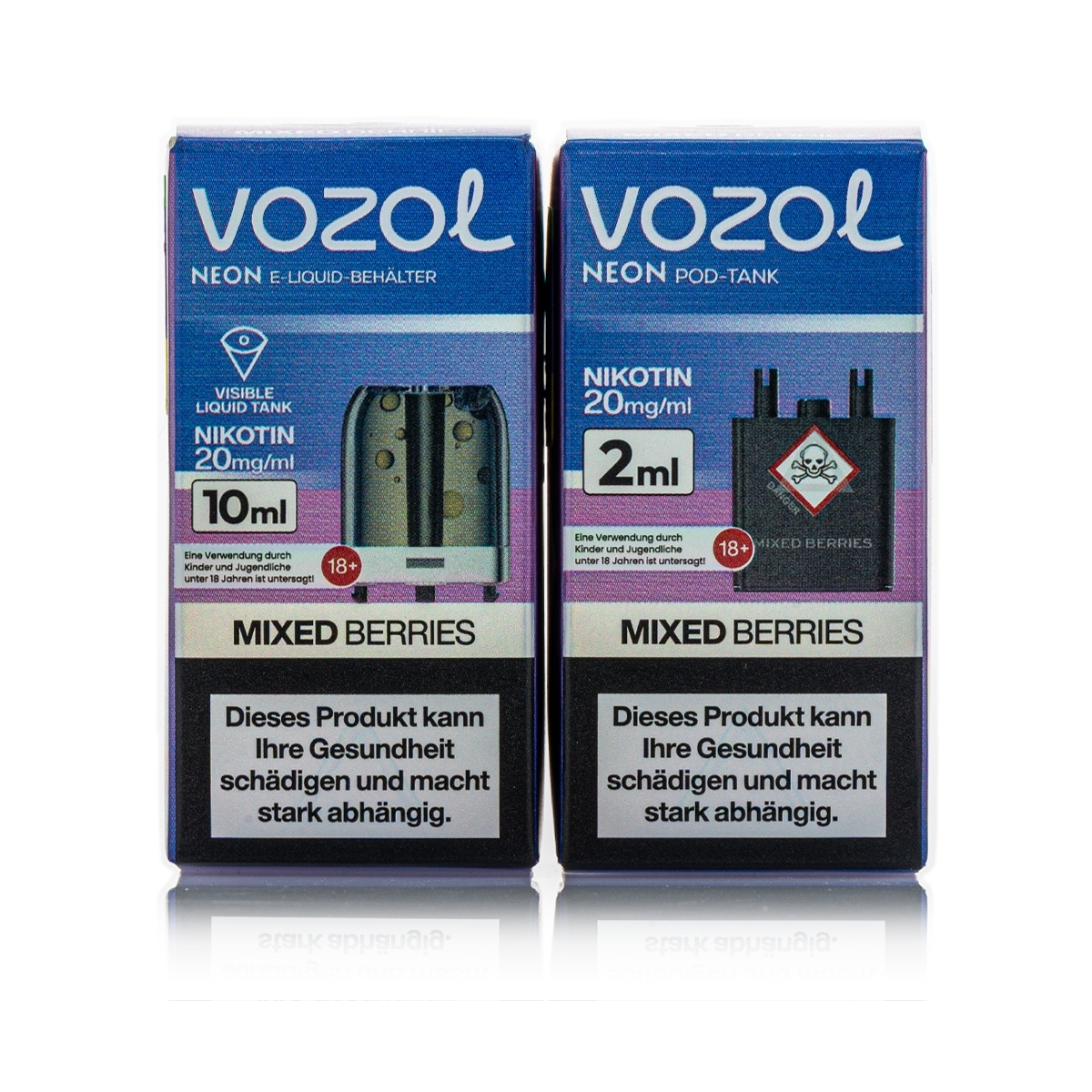 Vozol Neon Plug Max Liquid Pod - Mixed Berries - 20mg