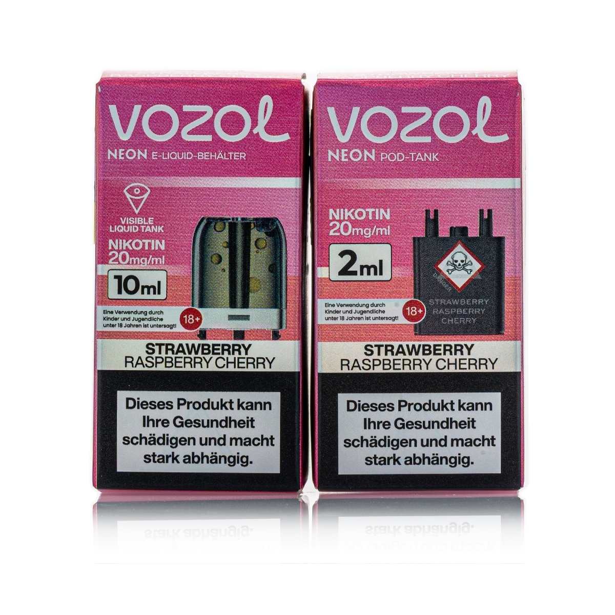 Vozol Neon Plug Max Liquid Pod - Strawberry Raspberry Cherry - 20mg