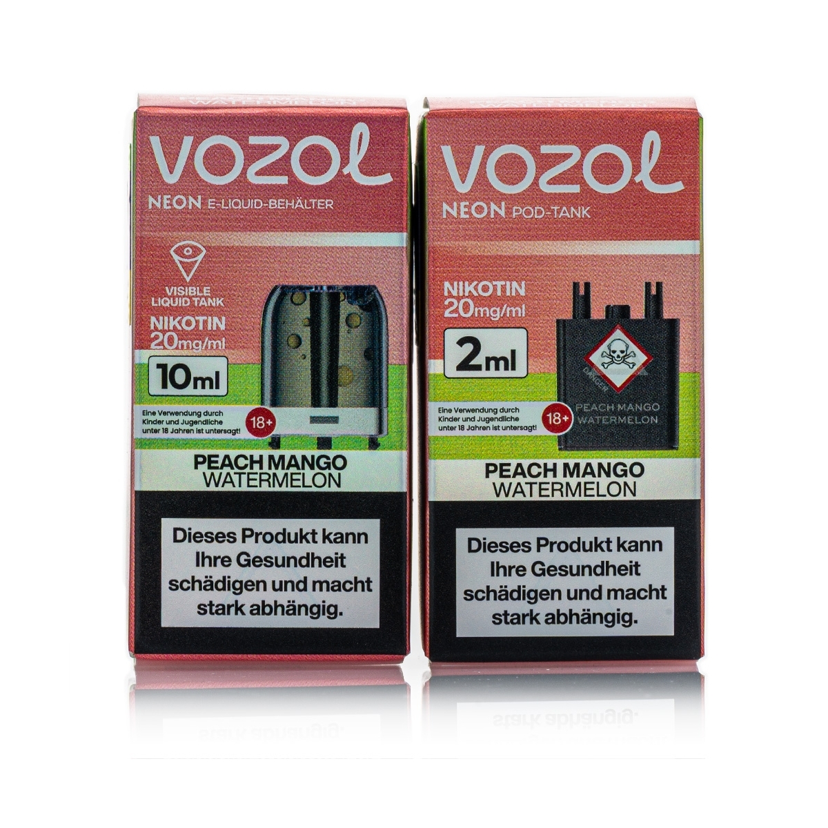 Vozol Neon Plug Max Liquid Pod - Peach Mango Watermelon - 20mg