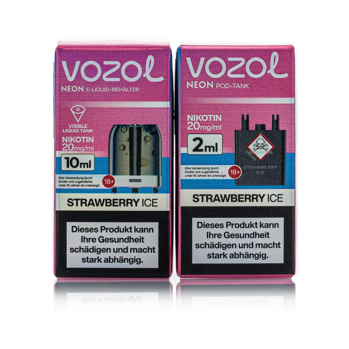 Vozol Neon Plug Max Liquid Pod - Strawberry ICE - 20mg