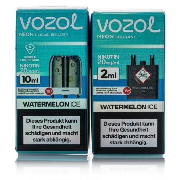 Vozol Neon Plug Max Liquid Pod - Watermelon ICE - 20mg