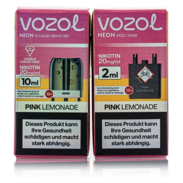Vozol Neon Plug Max Liquid Pod - Pink Lemonade - 20mg