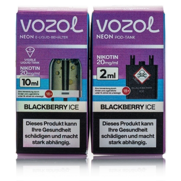 Vozol Neon Plug Max Liquid Pod - Blackberry ICE - 20mg