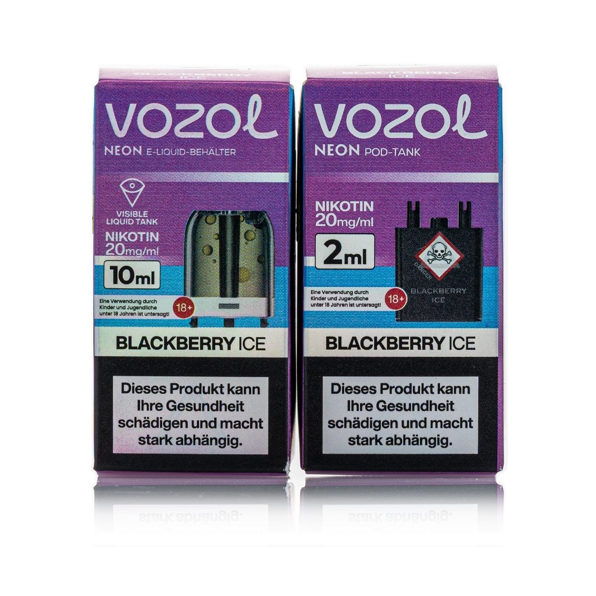 Vozol Neon Plug Max Liquid Pod - Blackberry ICE - 20mg