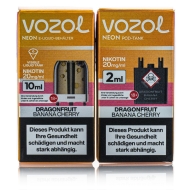 Vozol Neon Plug Max Liquid Pod - Dragonfruit Banana Cherry - 20mg