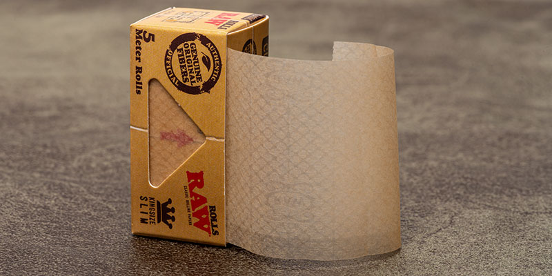 RAW Bl&auml;ttchen auf Rolle naturbelassenes Rolling Paper