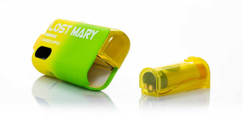 Die Lost Mary BM6000 mit dem entfernbaren Akku